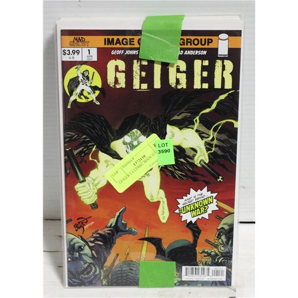 GEIGER 1-6 COMIC BOOK LOT OF 6