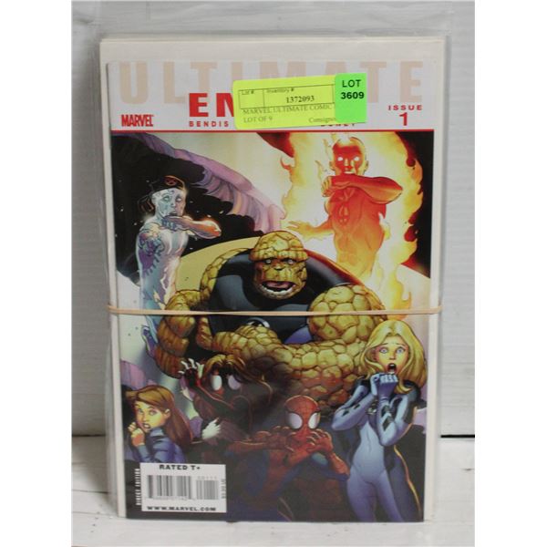 MARVEL ULTIMATE COMIC BOOK LOT OF 9