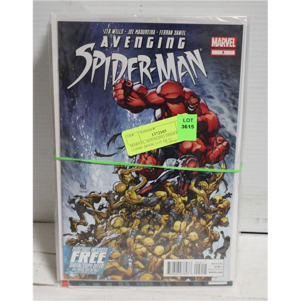 MARVEL AVENGING SPIDERMAN COMIC BOOK LOT OF 15