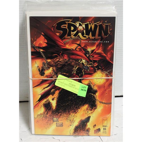 SPAWN AND VARIETY OF COMICS LOT OF 20