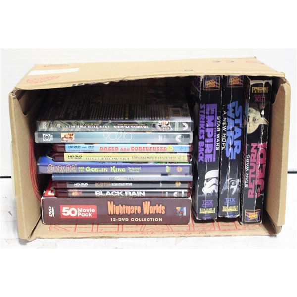 VINTAGE STAR WARS & D.V.D'S ALL TOGETHER-ESTATE