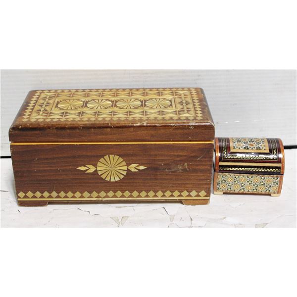 ESTATE UKRAINIAN JEWELRY BOX & IRAN FANCY