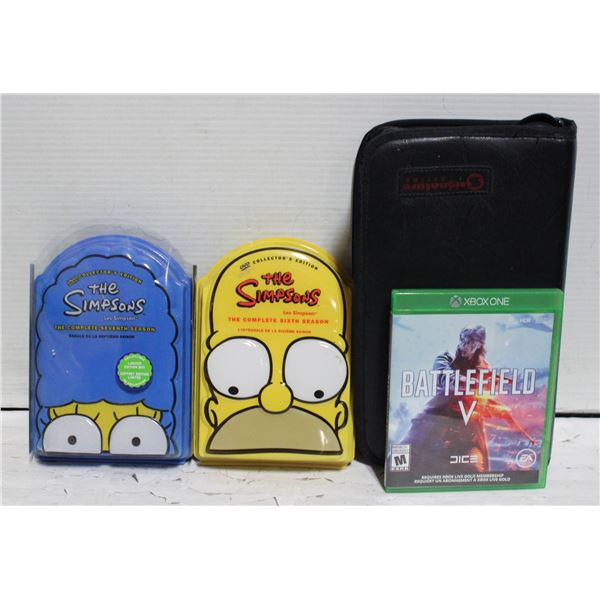 PS2,XBOX 1, & SIMPSONS SERIES D.V.D'S ALL