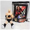 Image 1 : ESTATE WORLD WRESTLING BELT & LARGE GOLDBERG