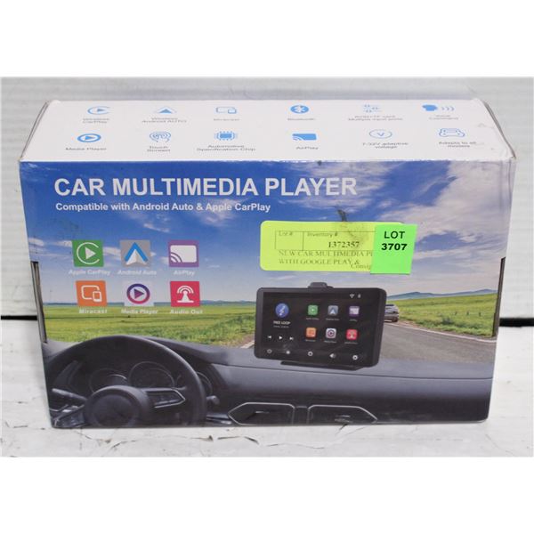 NEW CAR MULTIMEDIA PLAYER WITH GOOGLE PLAY &