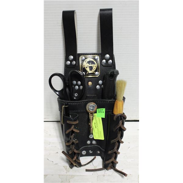 ESTATE KNIFE, SCISSOR ACCESORY LEATHER