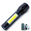 Image 2 : ALUMINIUM USB RECHARGEABLE COB SIDE ZOOMFLASHLIGHT