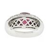 Image 6 : Sonia B. 18k Gold Cushion Pink Tourmaline Solitaire Spinel & Diamond Band Ring