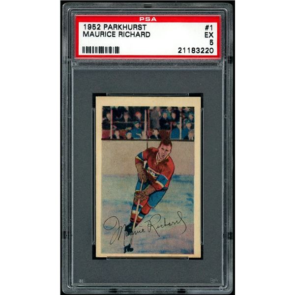 1952-53 Parkhurst #1 Maurice Richard (PSA 5)