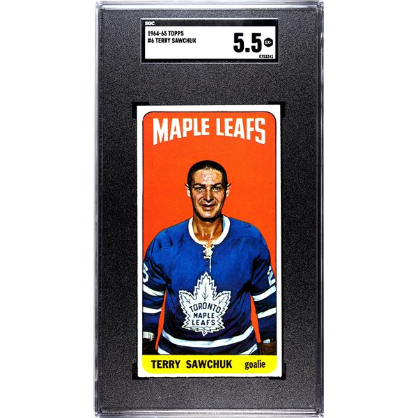 1964-65 Topps #6 Terry Sawchuk (SGC 5.5)