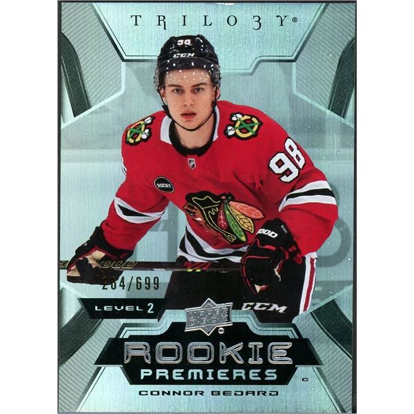 2023-24 Upper Deck Trilogy Connor Bedard Rookie Premieres #264/699