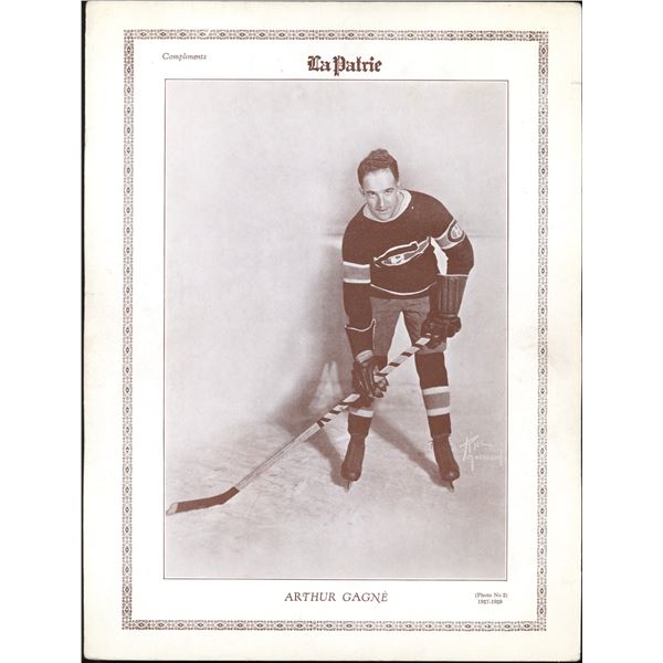 1927-28 La Patrie #2 Art Gagne (VG)