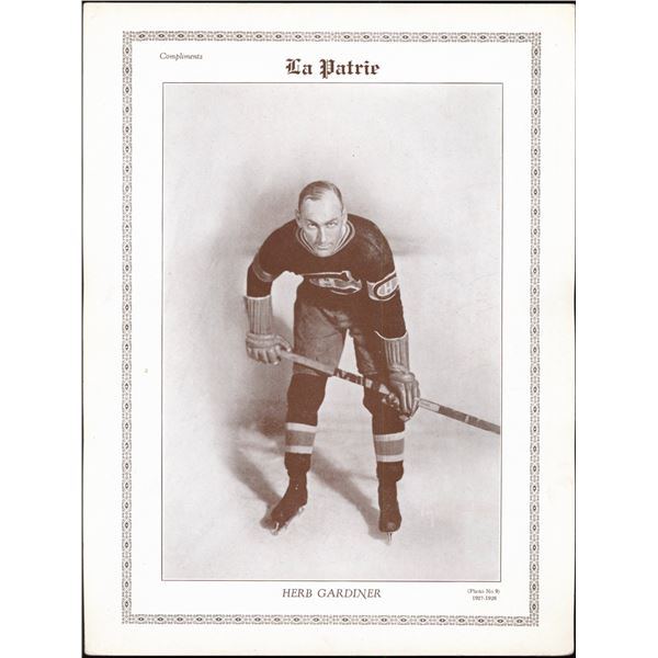 1927-28 La Patrie #9 Herb Gardiner (VG-EX)