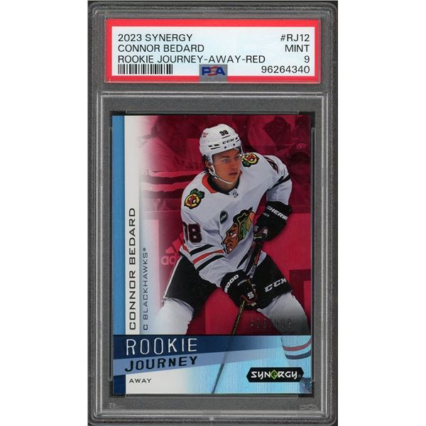 2023 Upper Deck Synergy Connor Bedard Rookie Journey #408/599 - PSA 9