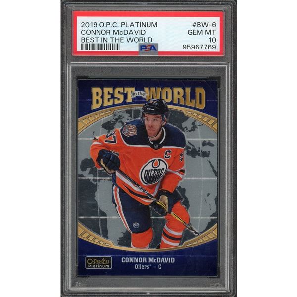 2019-20 OPC Platinum Connor McDavid Best in the World - PSA 10