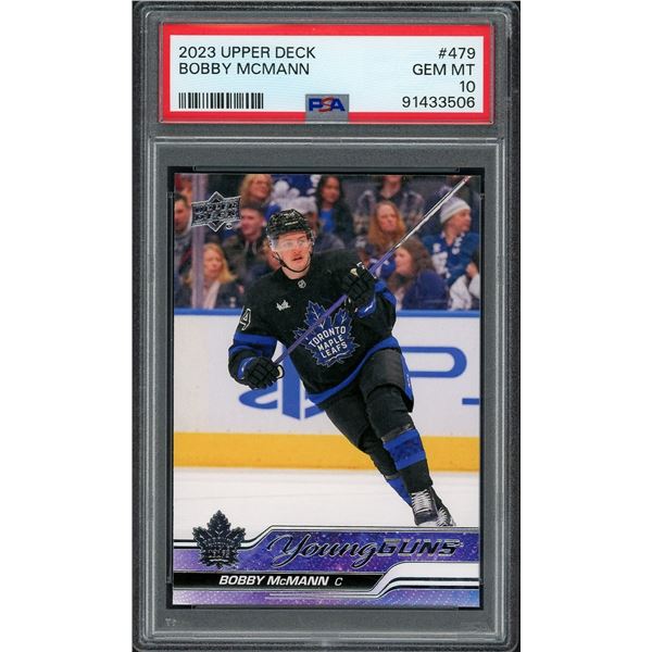 2023-24 Upper Deck Young Guns Bobby McMann - PSA 10