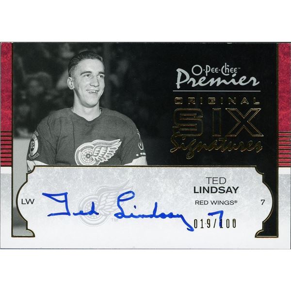 2007-08 OPC Premier Original Six Signatures Ted Lindsay