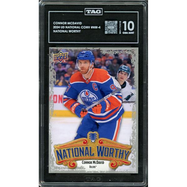 2024 Upper Deck National Convention "National Worthy" Connor McDavid - TAG 10