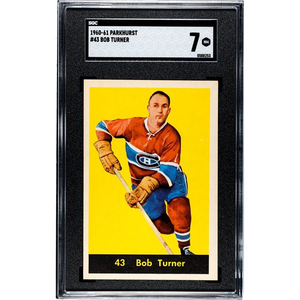 1960-61 Parkhurst #43 Bob Turner (SGC 7)
