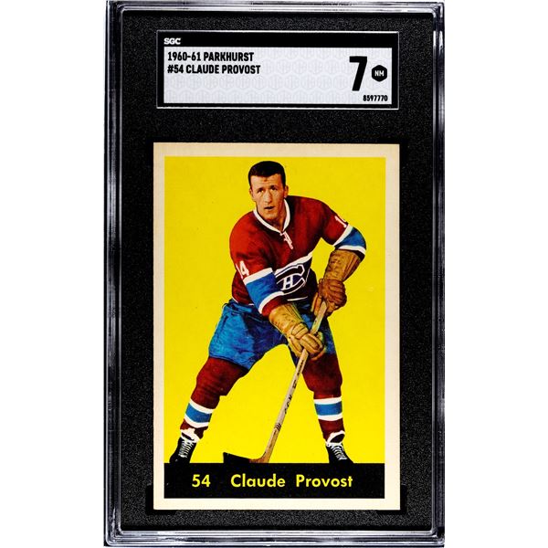 1960-61 Parkhurst #54 Claude Provost (SGC 7)