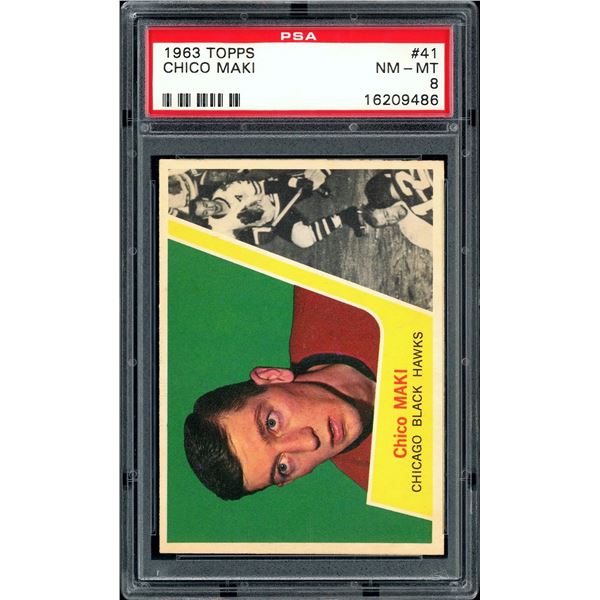 1963-64 Topps #41 Chico Maki (PSA 8)