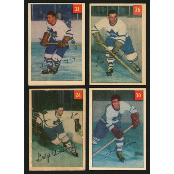 Lot of 8 x 1954-55 Parkhurst Hockey Cards (HOF)