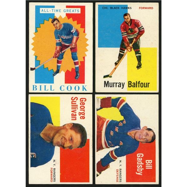 Lot of 14 x 1960-61 Topps Hockey Cards (HOF)