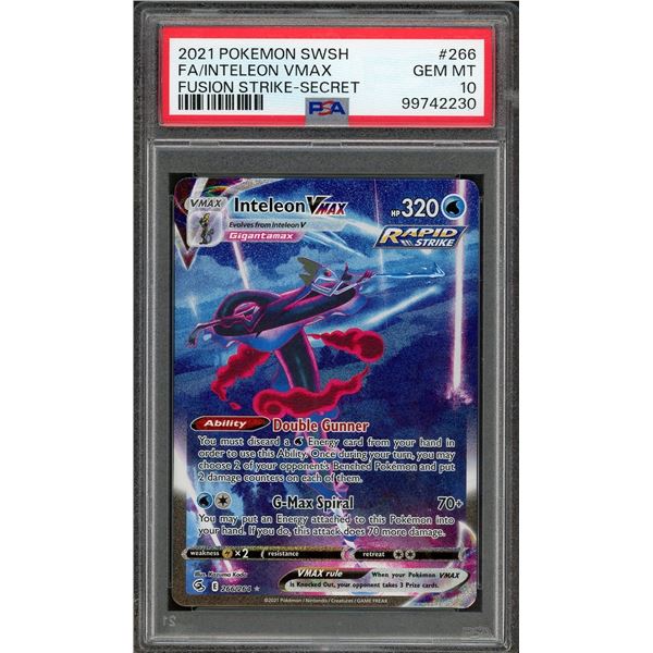 2021 Pokemon Full Art Inteleon VMAX alt art - PSA 10