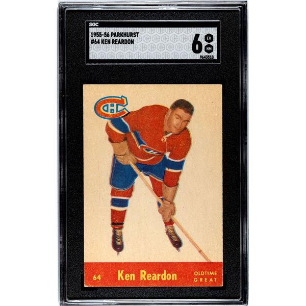 1955-56 Parkhurst #64 Ken Reardon OTG (SGC 6)