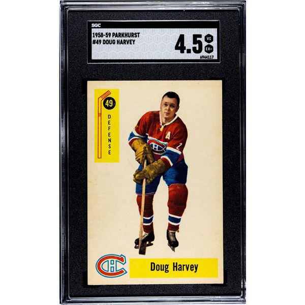 1958-59 Parkhurst #49 Doug Harvey (SGC 4.5)