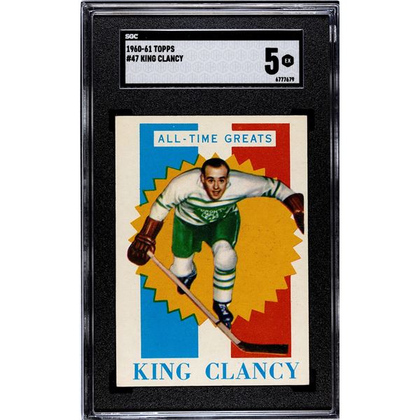 1960-61 Topps #47 King Clancy ATG (SGC 5)