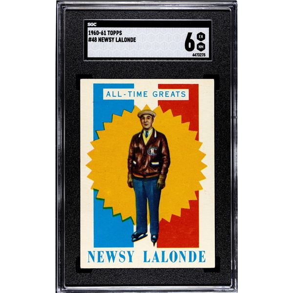 1960-61 Topps #48 Newsy Lalonde ATG (SGC 6)