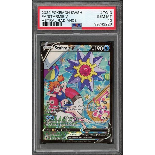 2022 Pokemon Starmie V Full Art - PSA 10