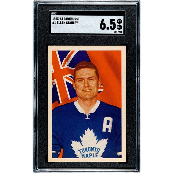 1963-64 Parkhurst #1 Allan Stanley (SGC 6.5)