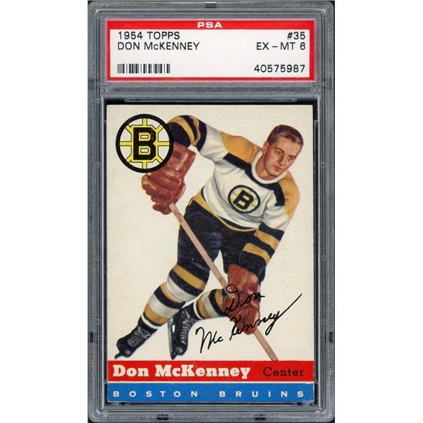 1954-55 Topps #35 Don McKenney RC (PSA 6)