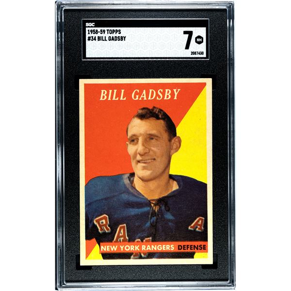 1958-59 Topps #34 Bill Gadsby (SGC 7)