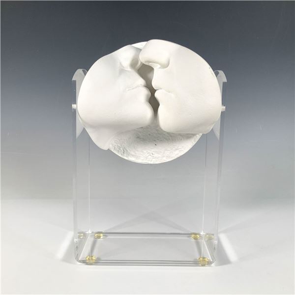 John Cutrone, Original Plaster & Lucite Sculpture, Signed
