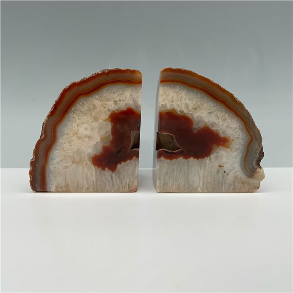 Pair of Gemstone Agate Bookends