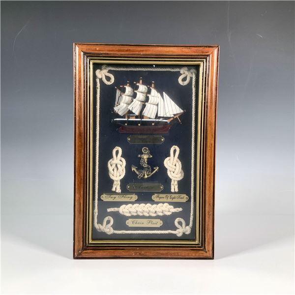 Nautical Knot Shadowbox Jewelry & Key Holder