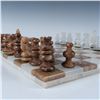 Image 2 : Hand Carved Marble Chess Set, White and Beige