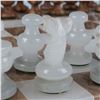 Image 5 : Hand Carved Marble Chess Set, White and Beige