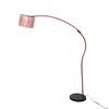 Image 2 : Mid Century Modern Metal Red Floor Lamp with Marble Base