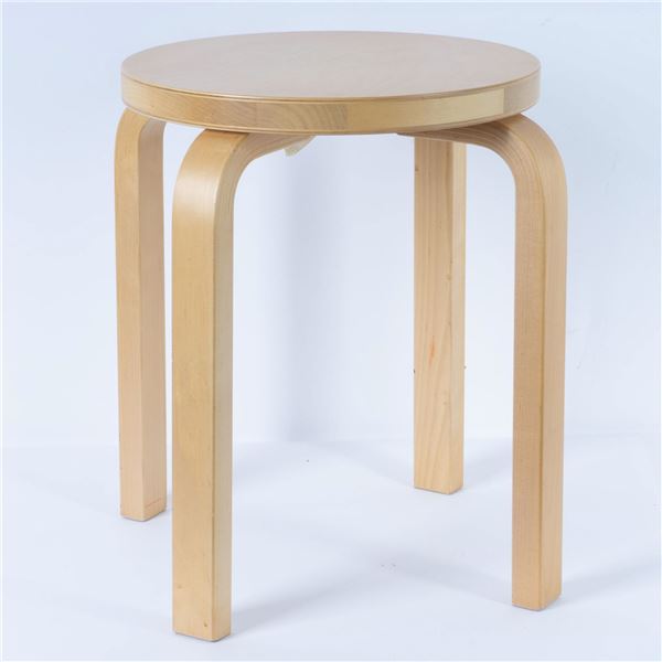 Original Artek Alvar Alto Mid-Century Bentwood Birch Stool
