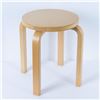 Image 2 : Original Artek Alvar Alto Mid-Century Bentwood Birch Stool