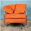 Image 5 : Mid Century Modern Peach and Lucite Lounge Chair
