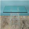 Image 2 : Mid-Century Modern Hollywood Regency Stacked Lucite Table