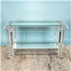 Image 2 : Mid Century Modern Two Tier Lucite Rolling Console