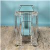 Image 8 : Mid Century Modern Two Tier Lucite Rolling Console
