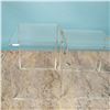 Image 3 : Set of 3 Mid-Century Modern Clear Lucite Nesting Tables