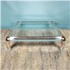 Image 2 : Mid-Century Modern Lucite & Glass Coffee Table, Inspired by Karl Springer